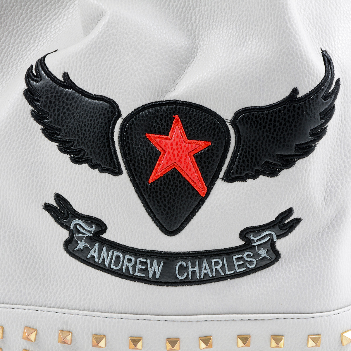 Borsa a mano da donna Andrew Charles grigio chiaro REBECCA