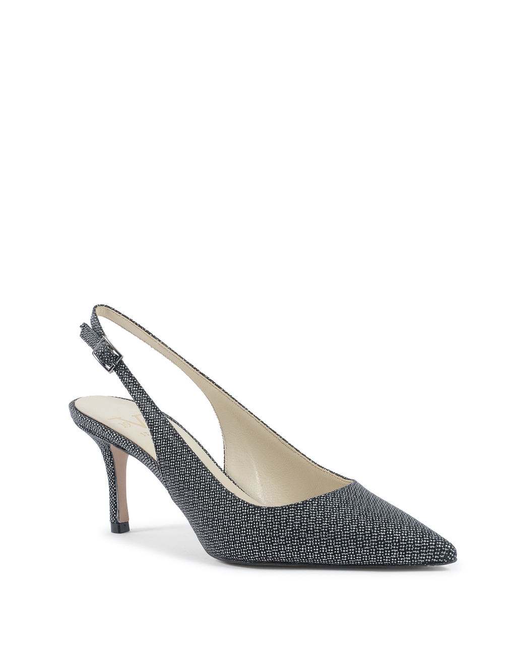 19V69 Italia Womens Slingback Pump Nero PALOMA65 CORINNE CALF NERO
