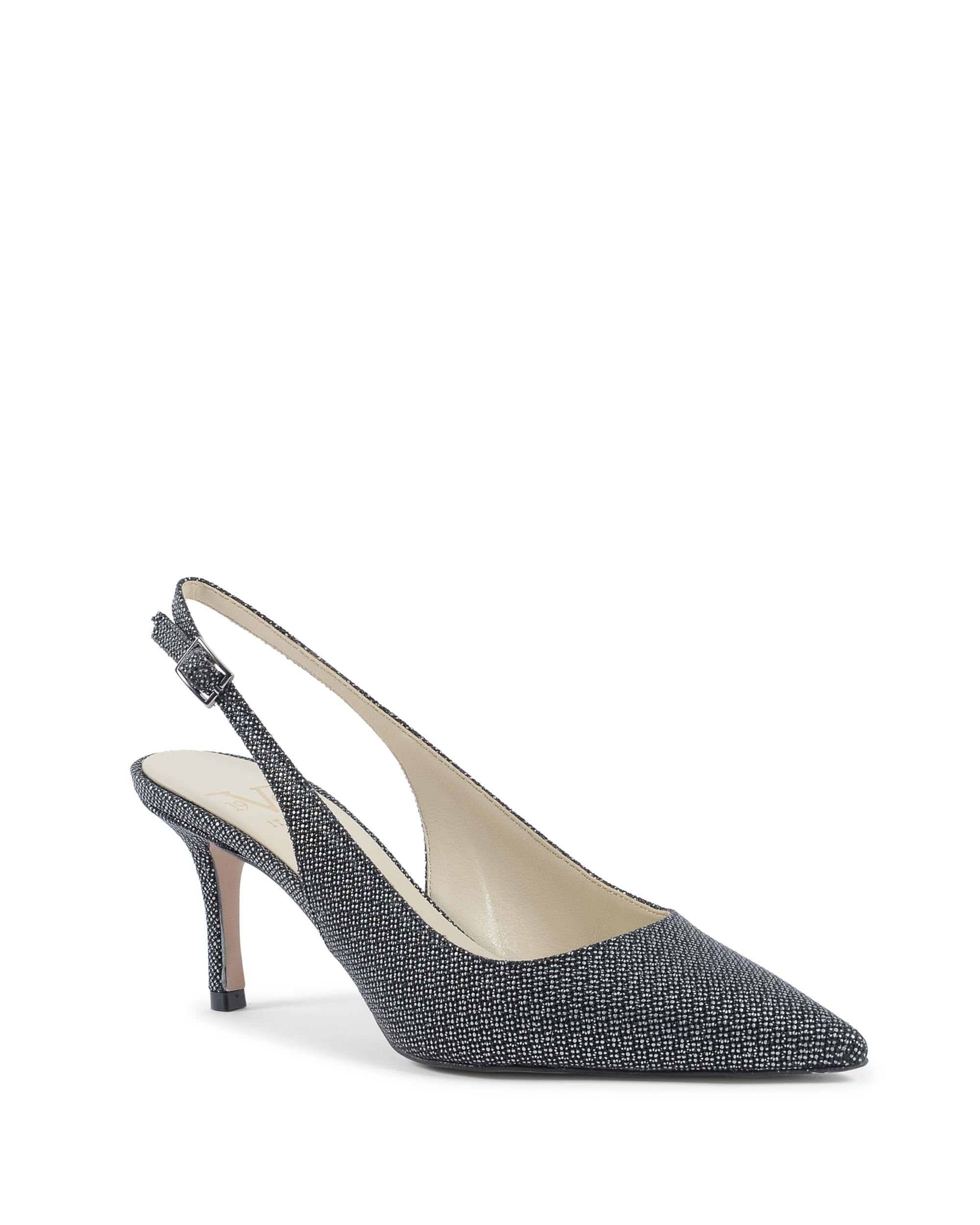 19V69 Italia Womens Slingback Pump Nero PALOMA65 CORINNE CALF NERO