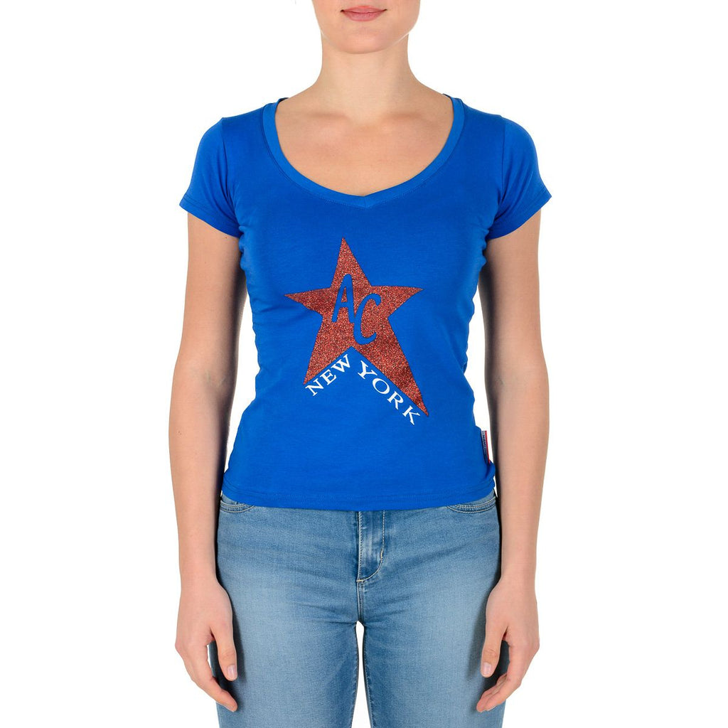 Andrew Charles By Andy Hilfiger T-shirt da donna TS550 03 1002 TAPIWA BLUE S8