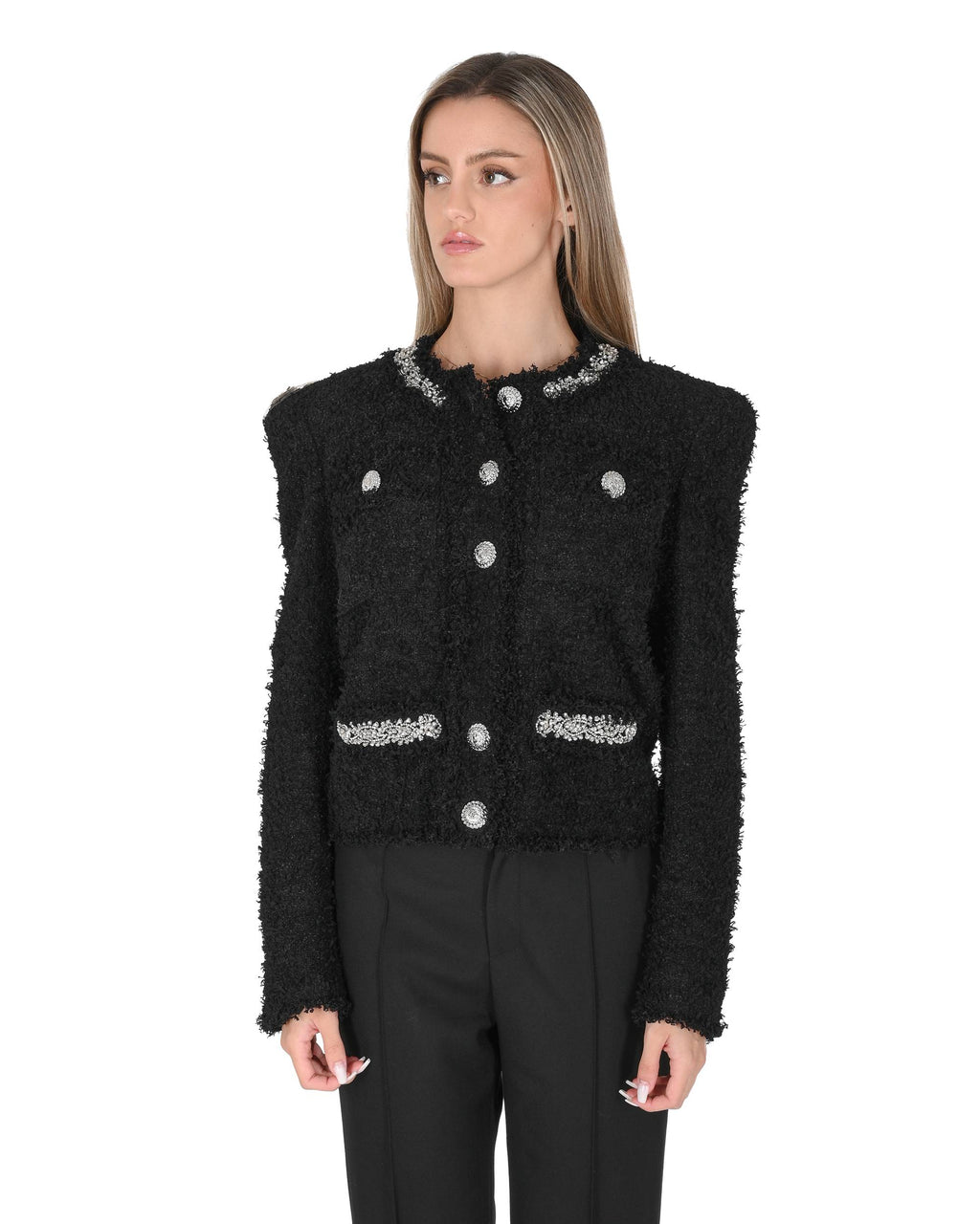Giacca da donna Balmain DF0SK457PC64 EAW 8S1