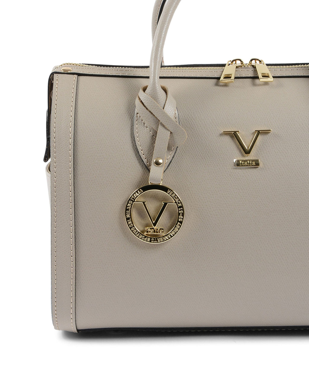 V Italia Borsa da donna Taupe V014-G PALMELLATO TAUPE