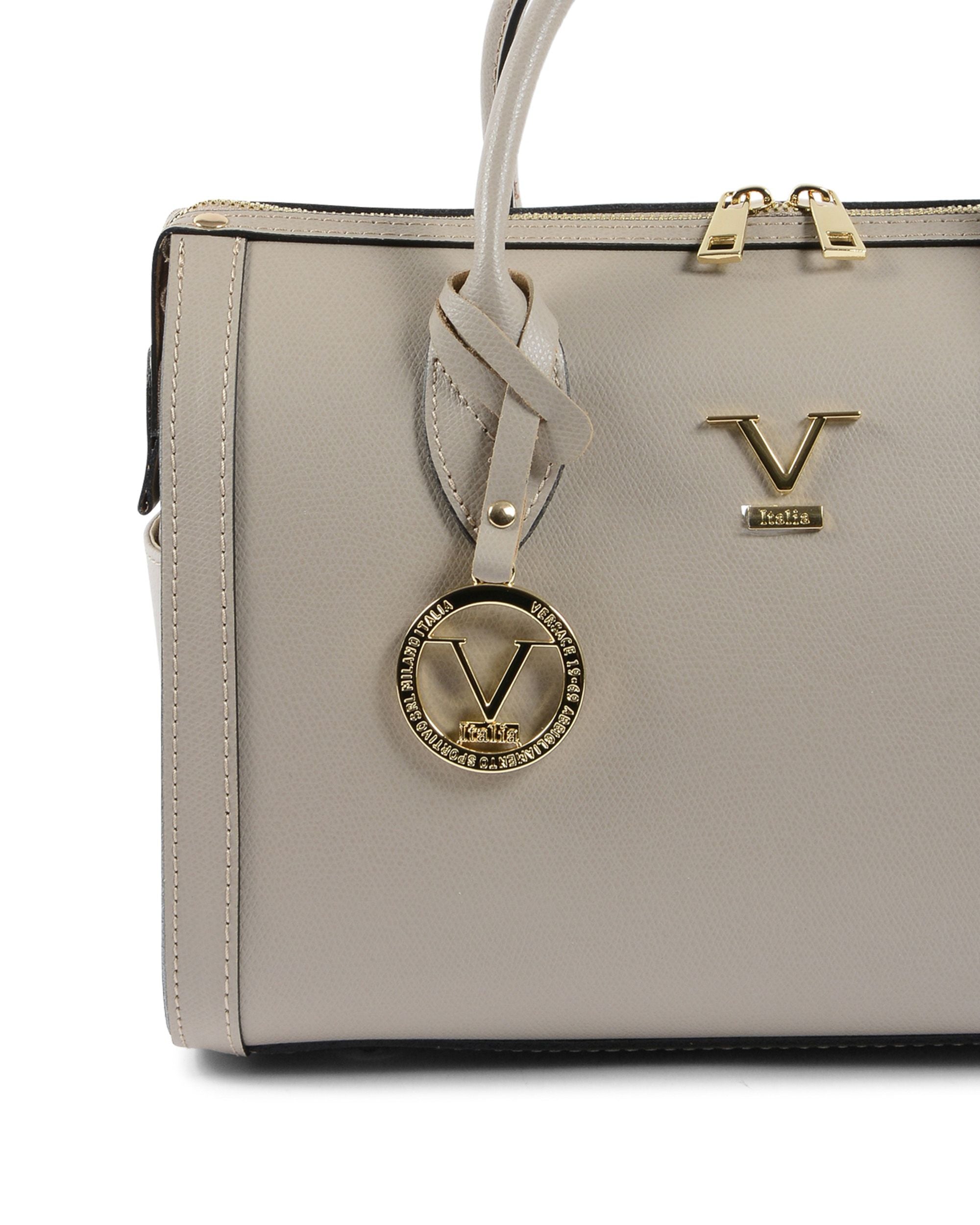 V Italia Borsa da donna Taupe V014-G PALMELLATO TAUPE