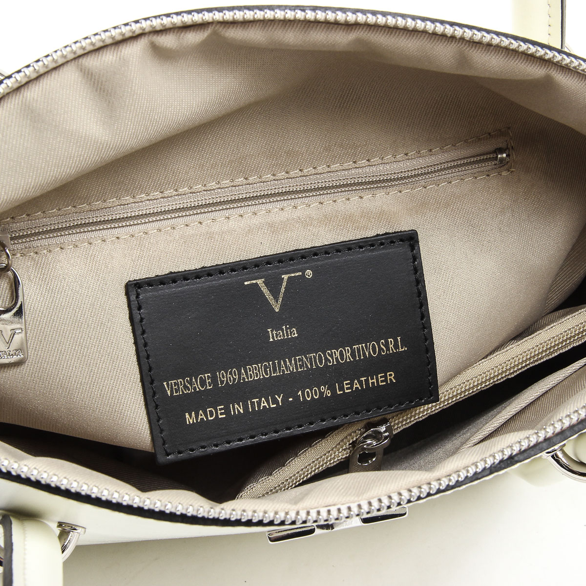 Borsa da donna V 1969 Italia V003-S RUGA CREMA