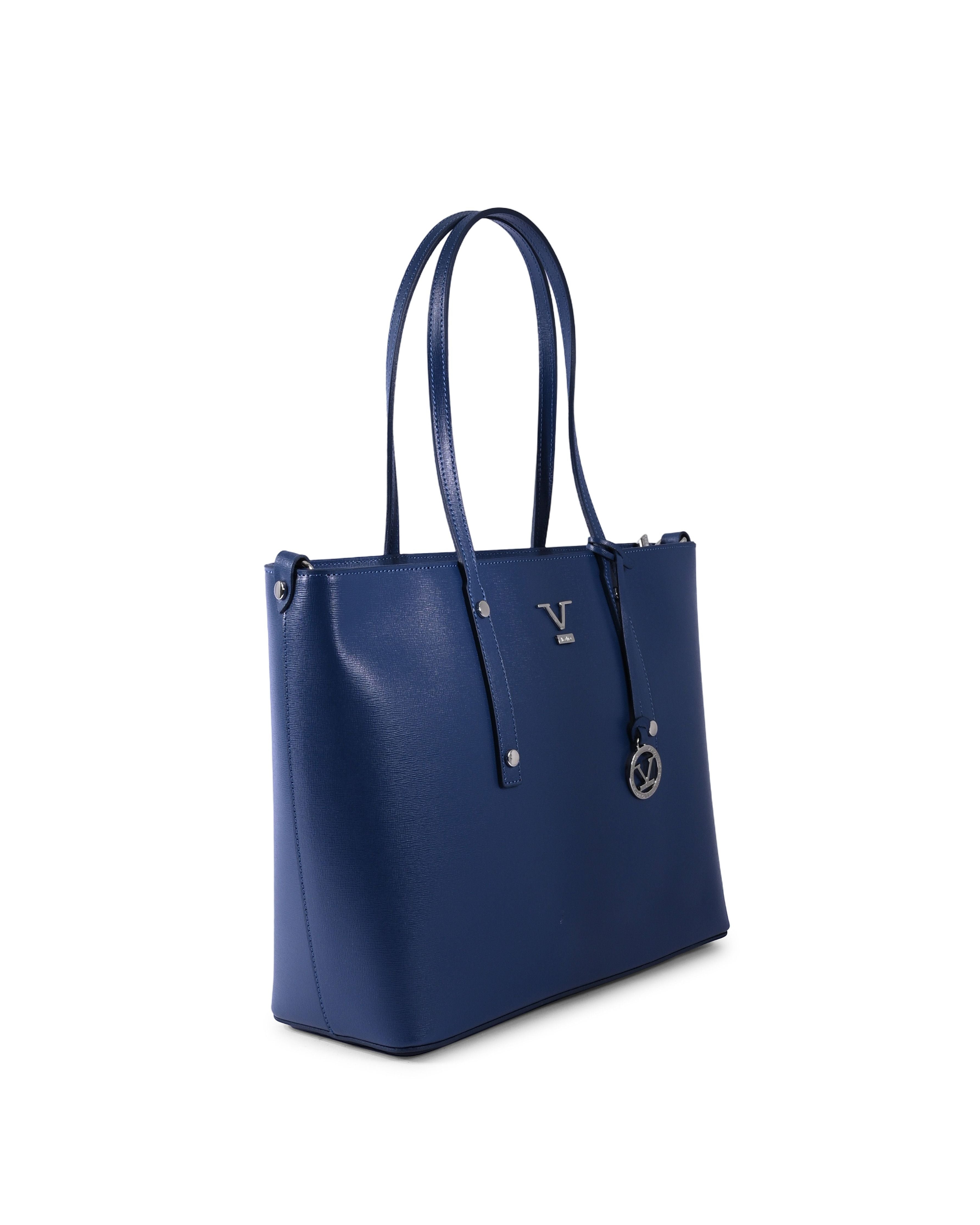 Borsa a mano da donna V Italia CB1070 SAFFIANO JEANS