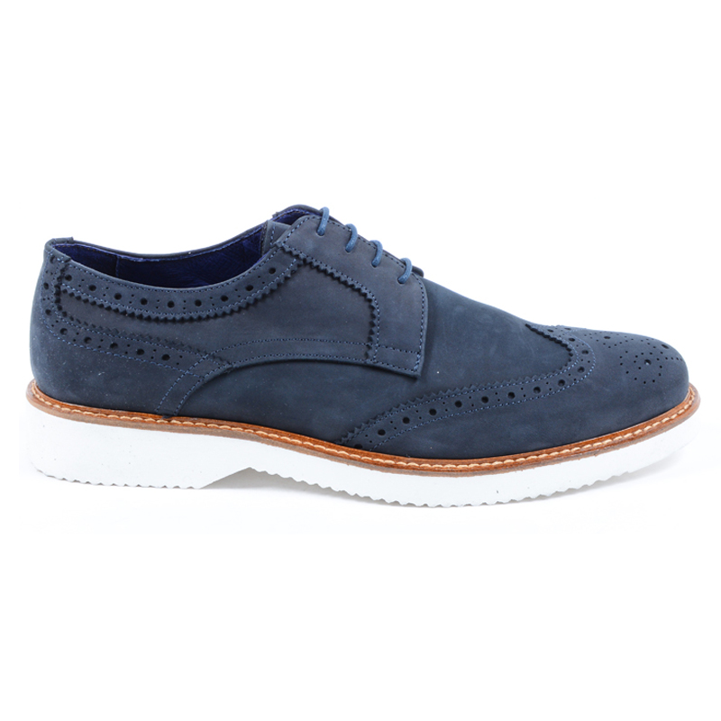 V 1969 Italia Scarpe Oxford Brogue da uomo Blu PEDRO