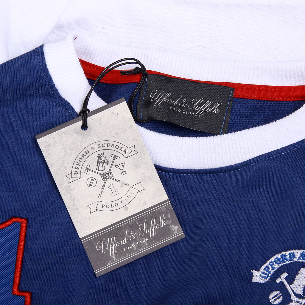 Maglione da uomo a maniche lunghe con scollo tondo Ufford & Suffolk Polo Club