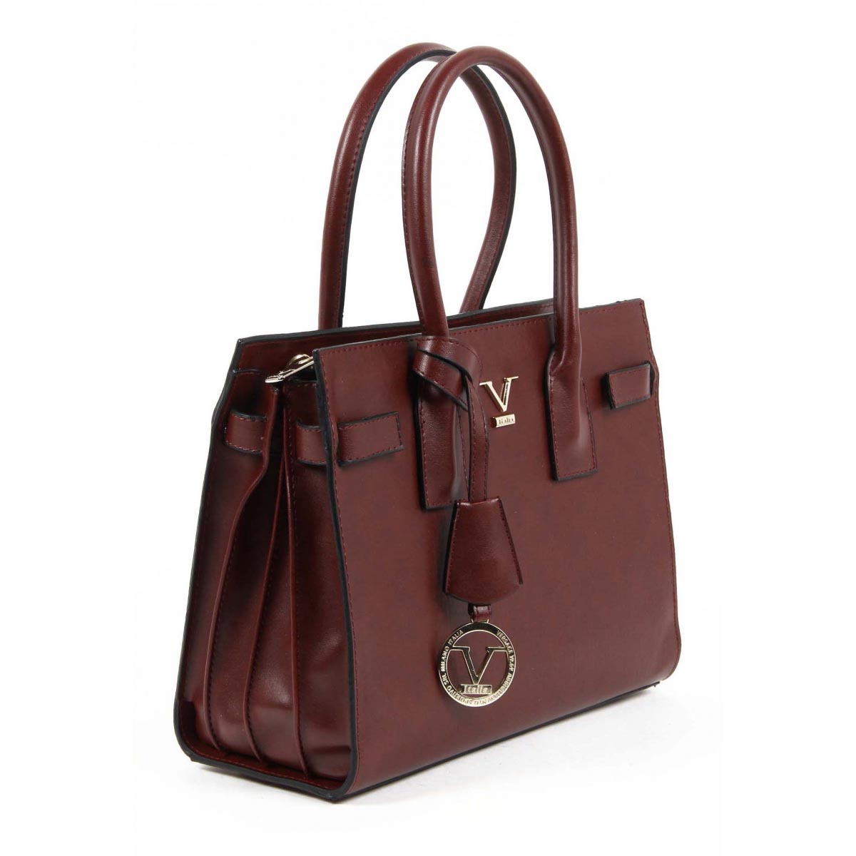 V 1969 Italia Borsa da donna VE08 CLARET RED