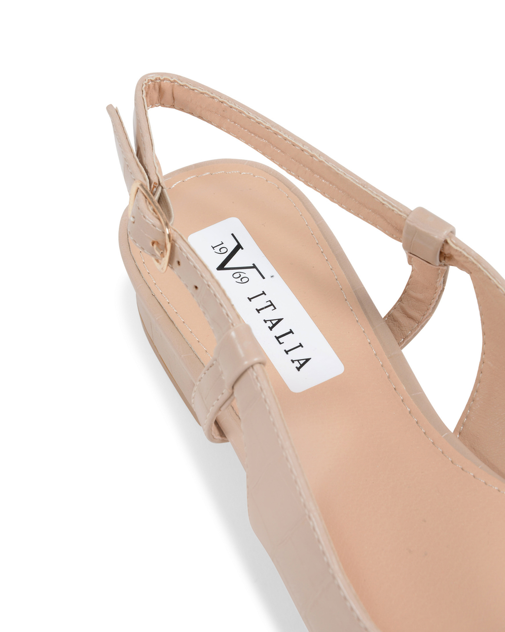 19V69 Italia Ballerina con cinturino posteriore da donna Beige V81831 BEIGE