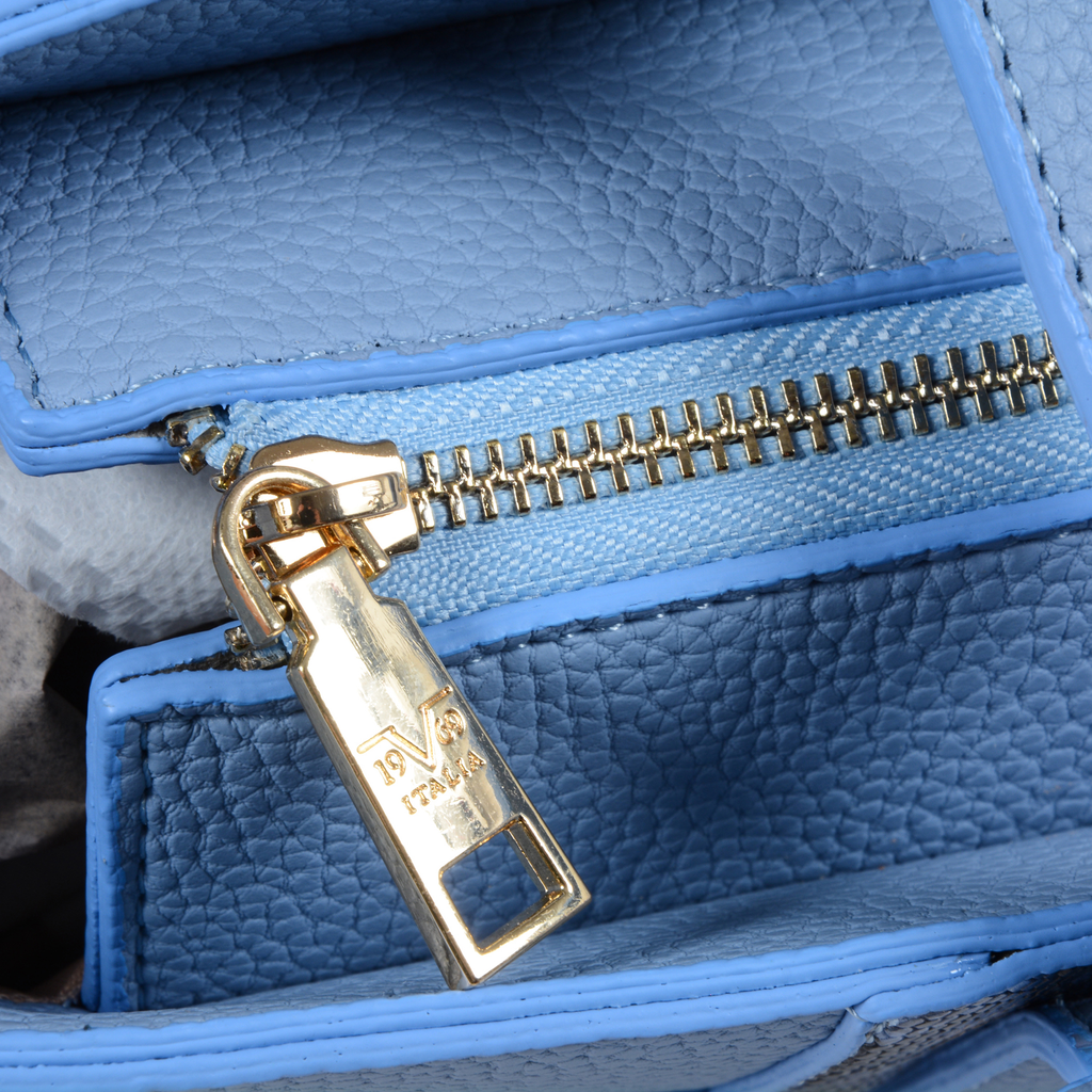 19V69 Italia Borsa da donna Azzurro 8006 PYTHON AZZURRO CHIARO