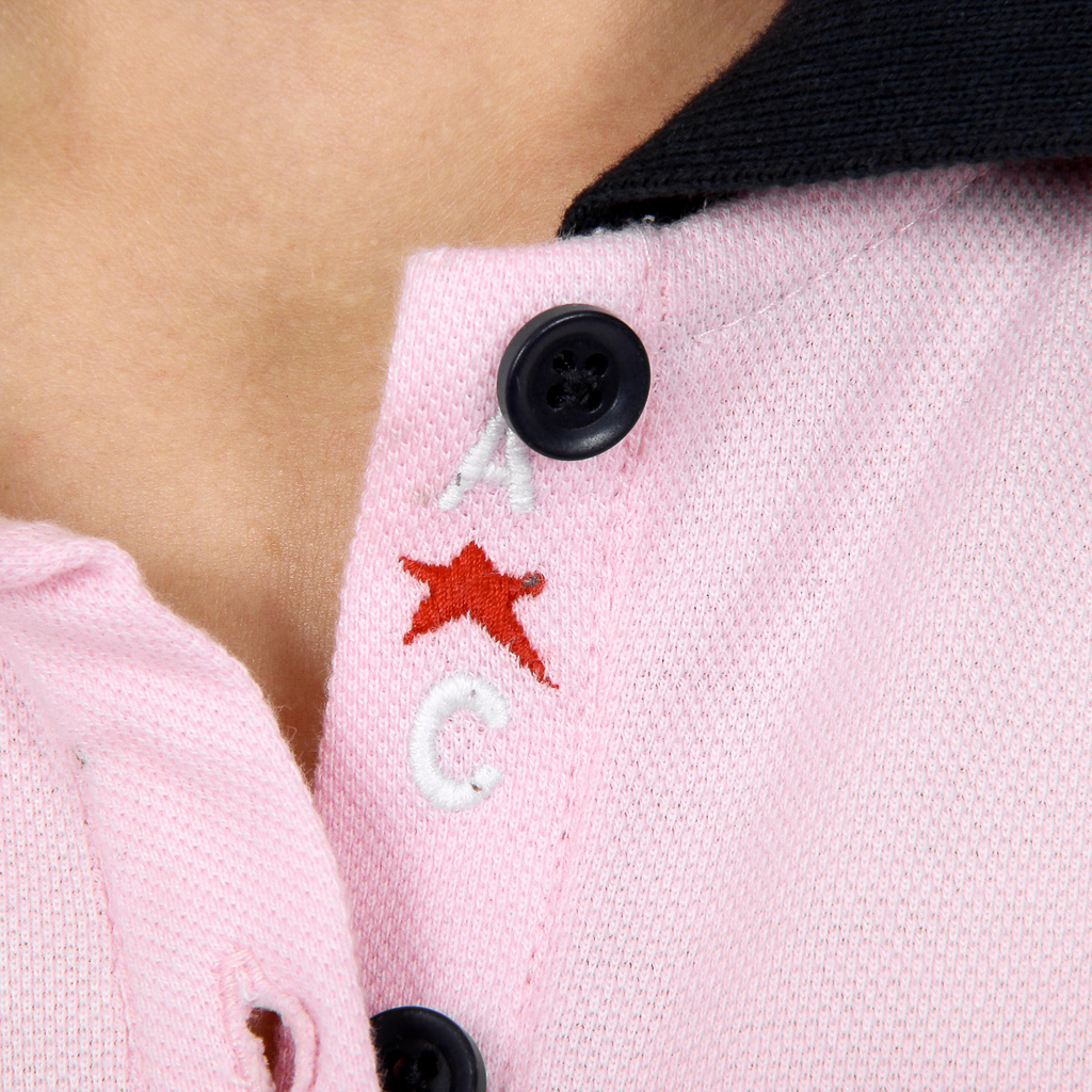 Andrew Charles Polo da donna a maniche corte rosa NIA