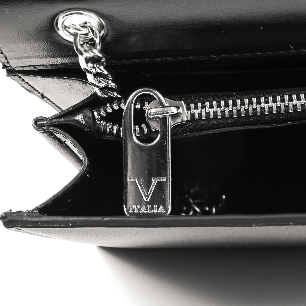 V 1969 Italia Borsa da donna nera BOLLA