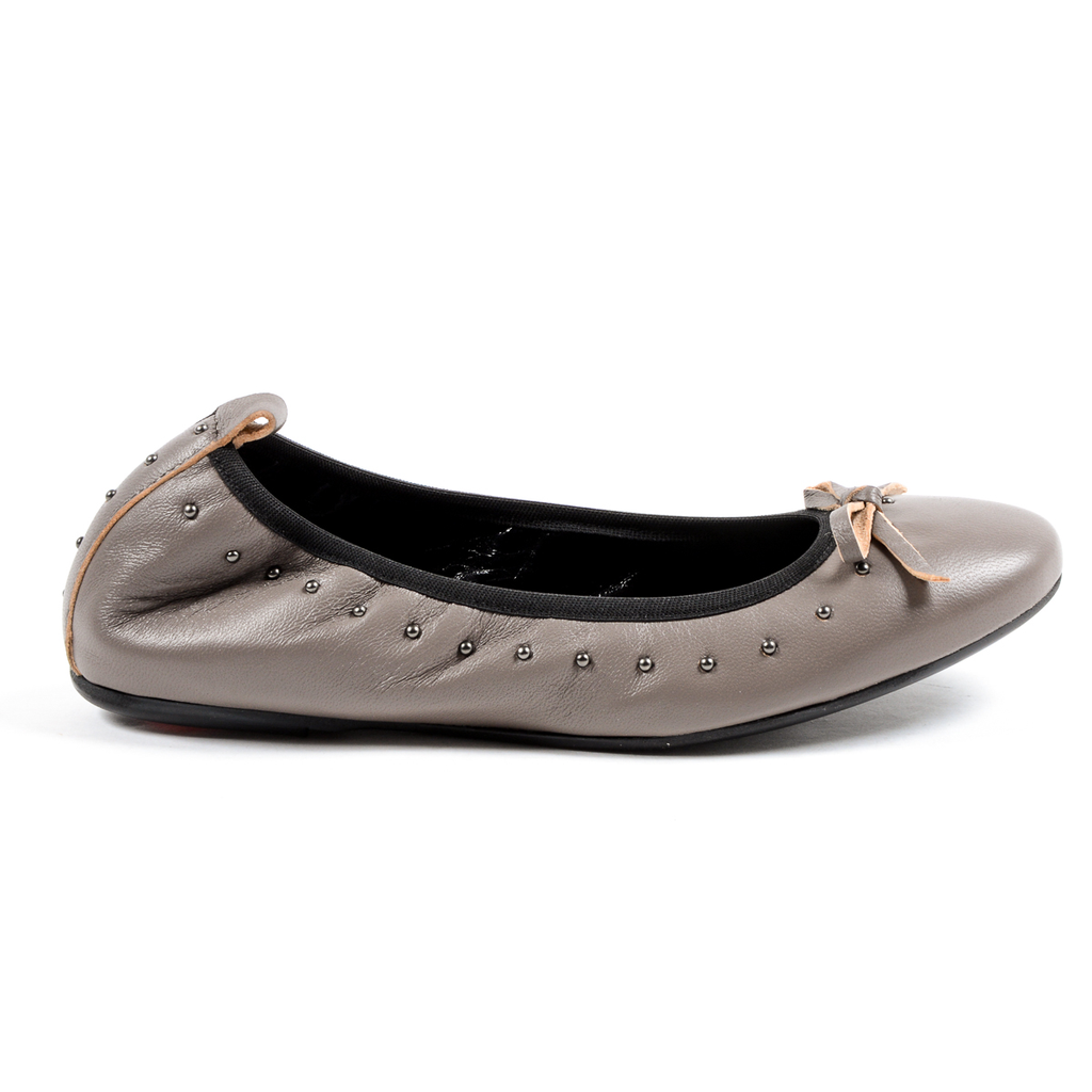 Andrew Charles Ballerina morbida da donna color talpa ALICIA