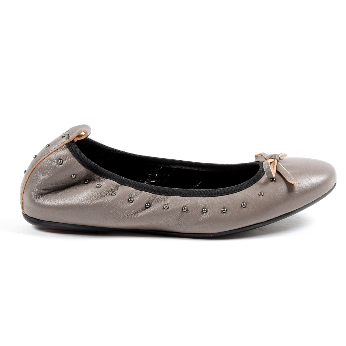 Andrew Charles Ballerina morbida da donna color talpa ALICIA