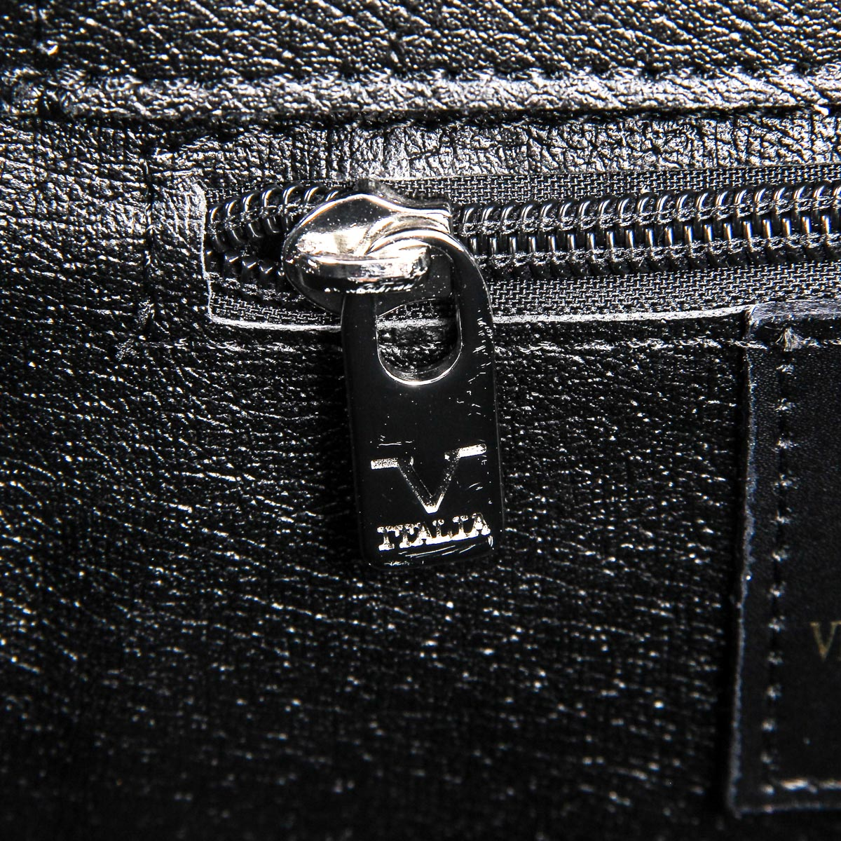 Borsa da donna V 1969 Italia V020-S PALMELLATO NERO