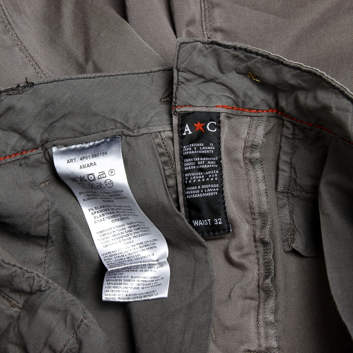 Pantaloni da uomo Andrew Charles marroni AMARA