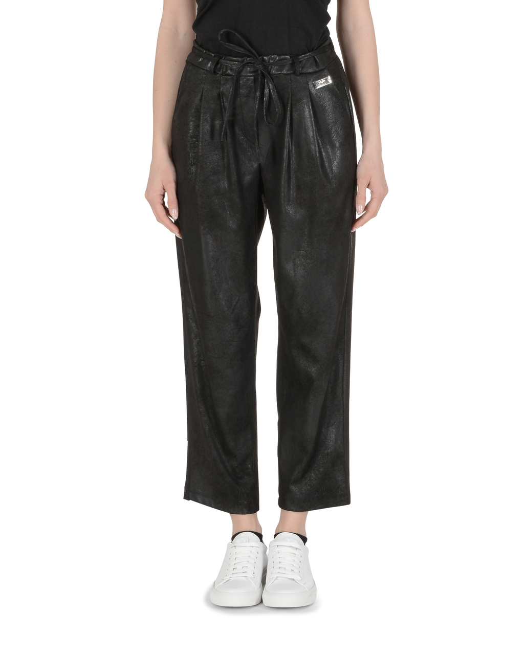 19V69 Italia Pantaloni Donna Nero BRUNA NERO