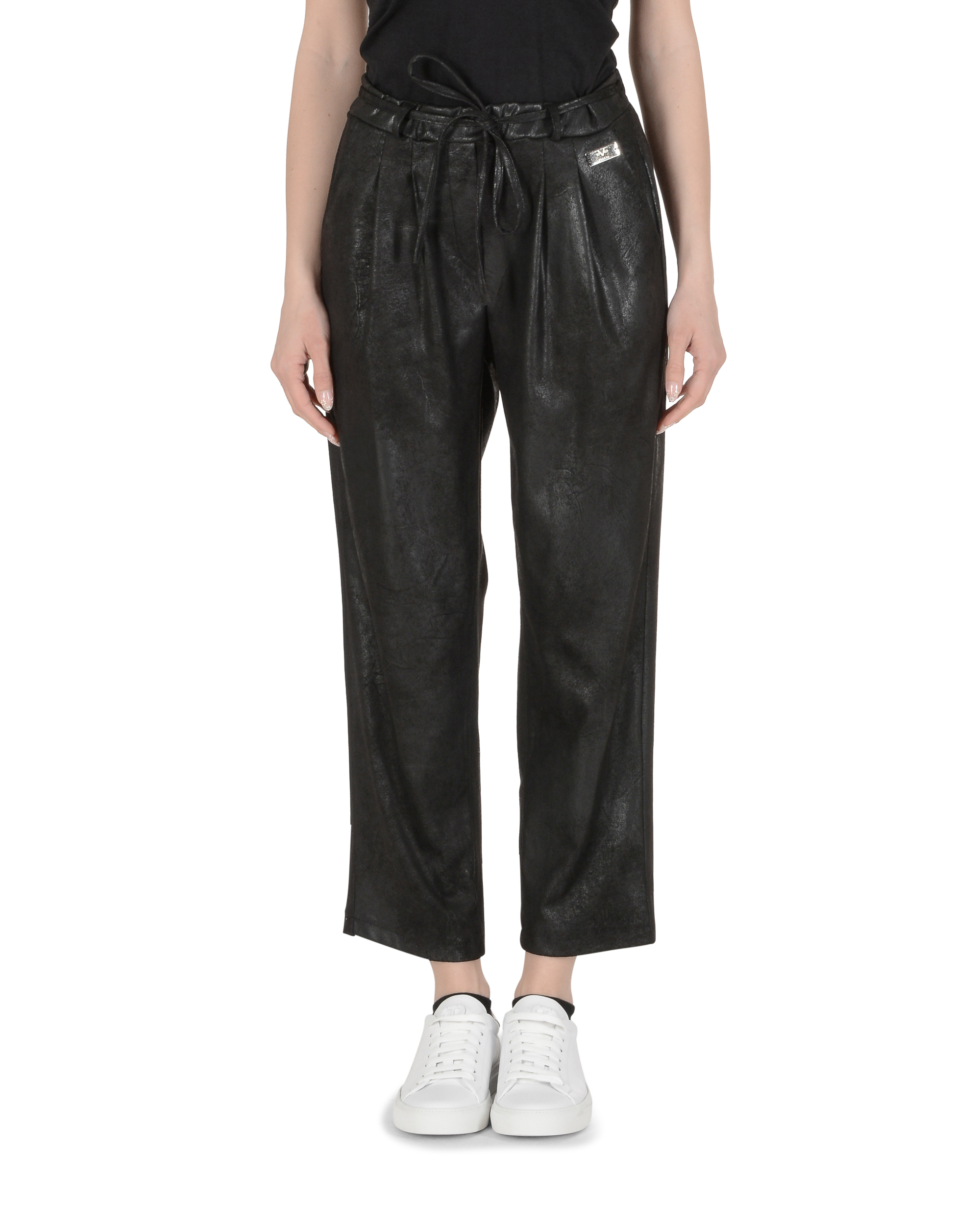 19V69 Italia Pantaloni Donna Nero BRUNA NERO