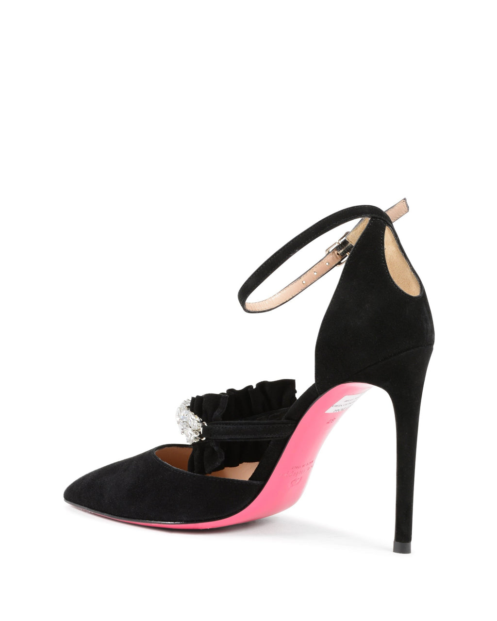 Décolleté Brilliant con cinturino alla caviglia, nere