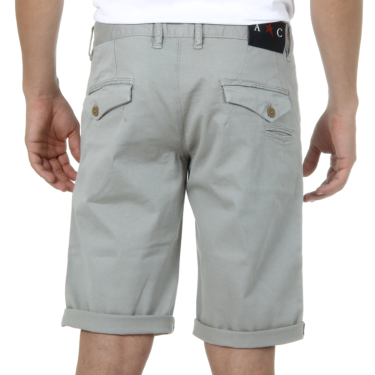 Andrew Charles Pantaloncini da uomo grigio chiaro SADECK