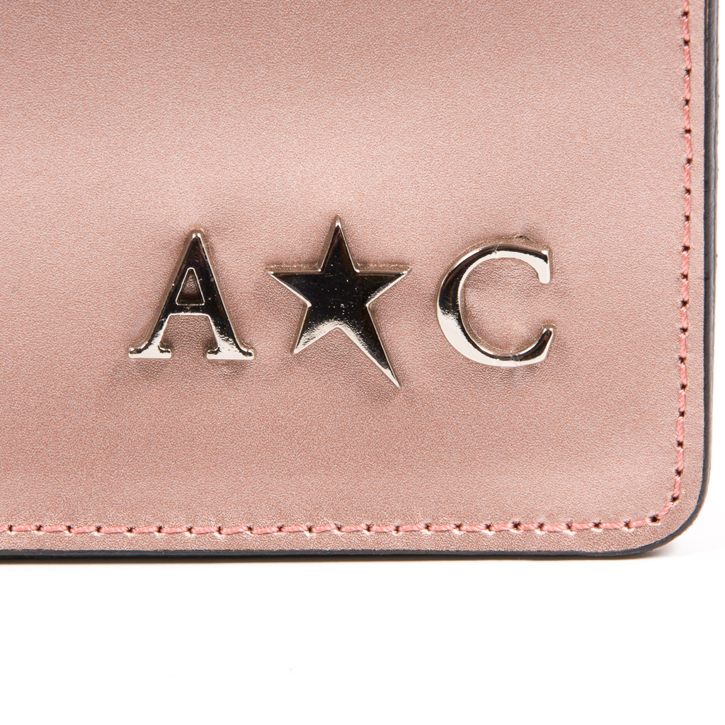 Borsa a mano da donna Andrew Charles rosa RING