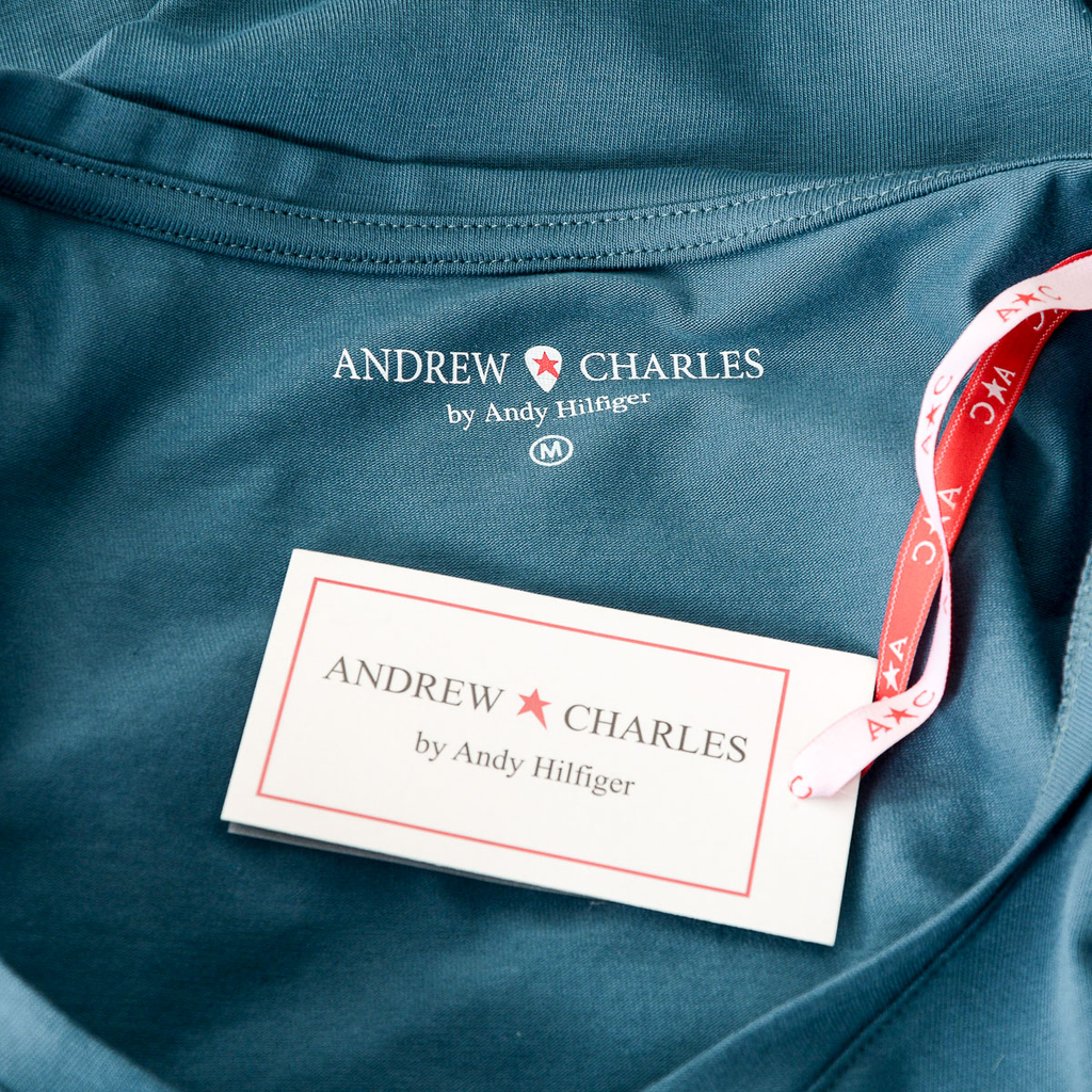 Andrew Charles T-shirt da donna a maniche corte con scollo a V verde TAPIWA