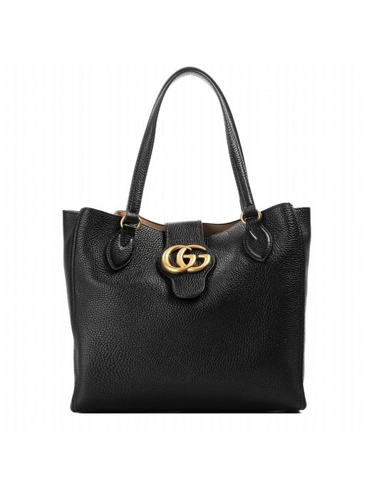 Borsa tote in pelle con logo GG