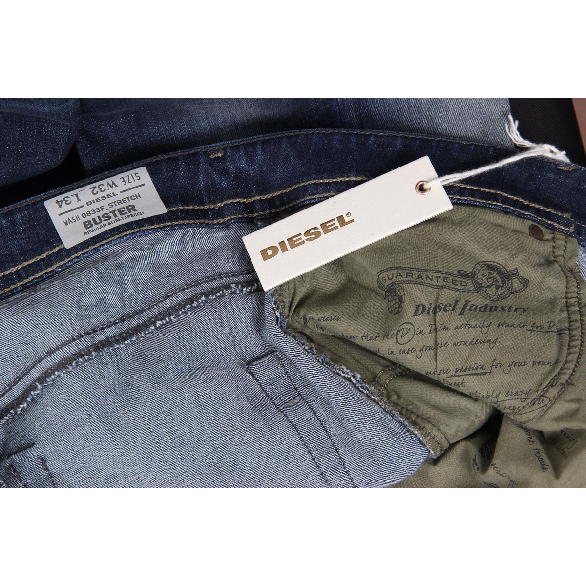 Jeans da uomo Diesel BUSTER 0833F L.34