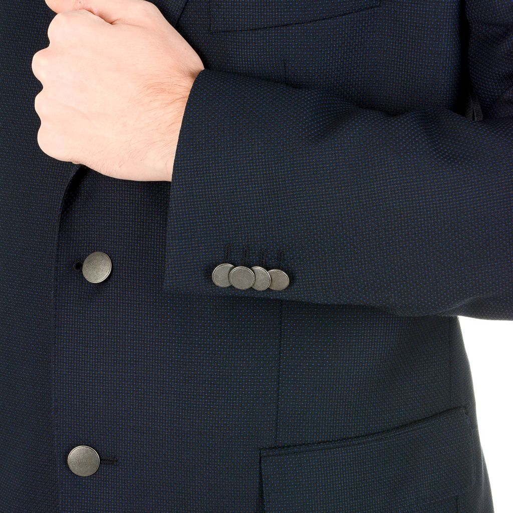 Giacca da uomo Hugo Boss a maniche lunghe blu scuro JET
