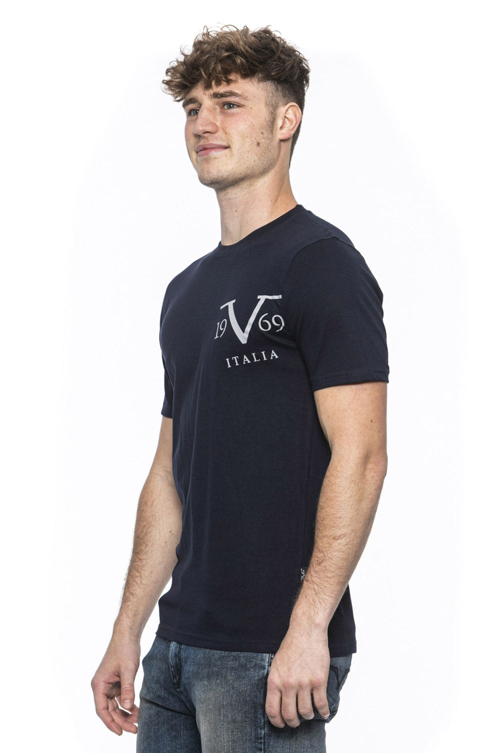 19V69 Italia T-Shirt Uomo Blu MIKE BLU NAVY