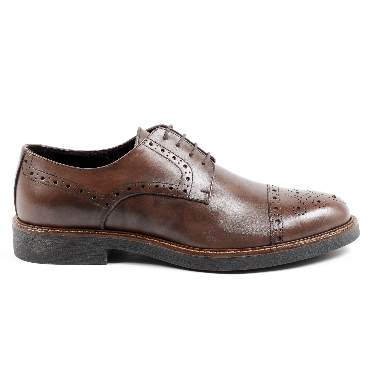 Andrew Charles Scarpa Brogue da Uomo Marrone LOU