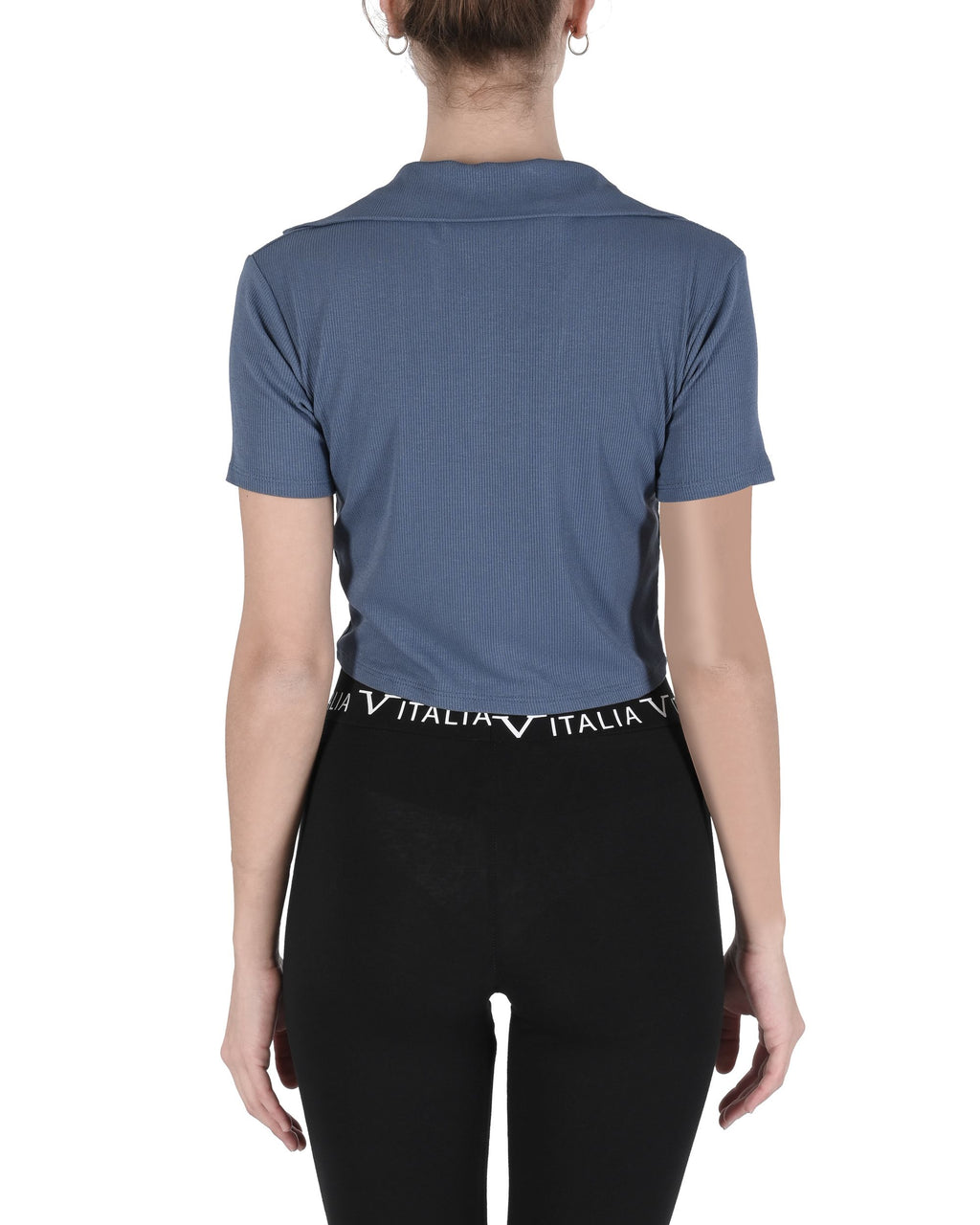 19V69 Italia Top corto da donna CLOE RAF BLUE