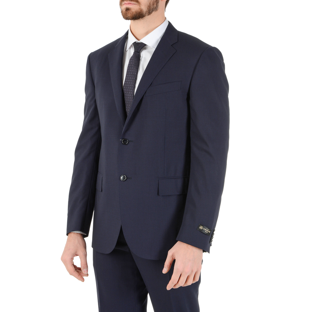 Corneliani Abito da uomo a maniche lunghe blu scuro Super 140's