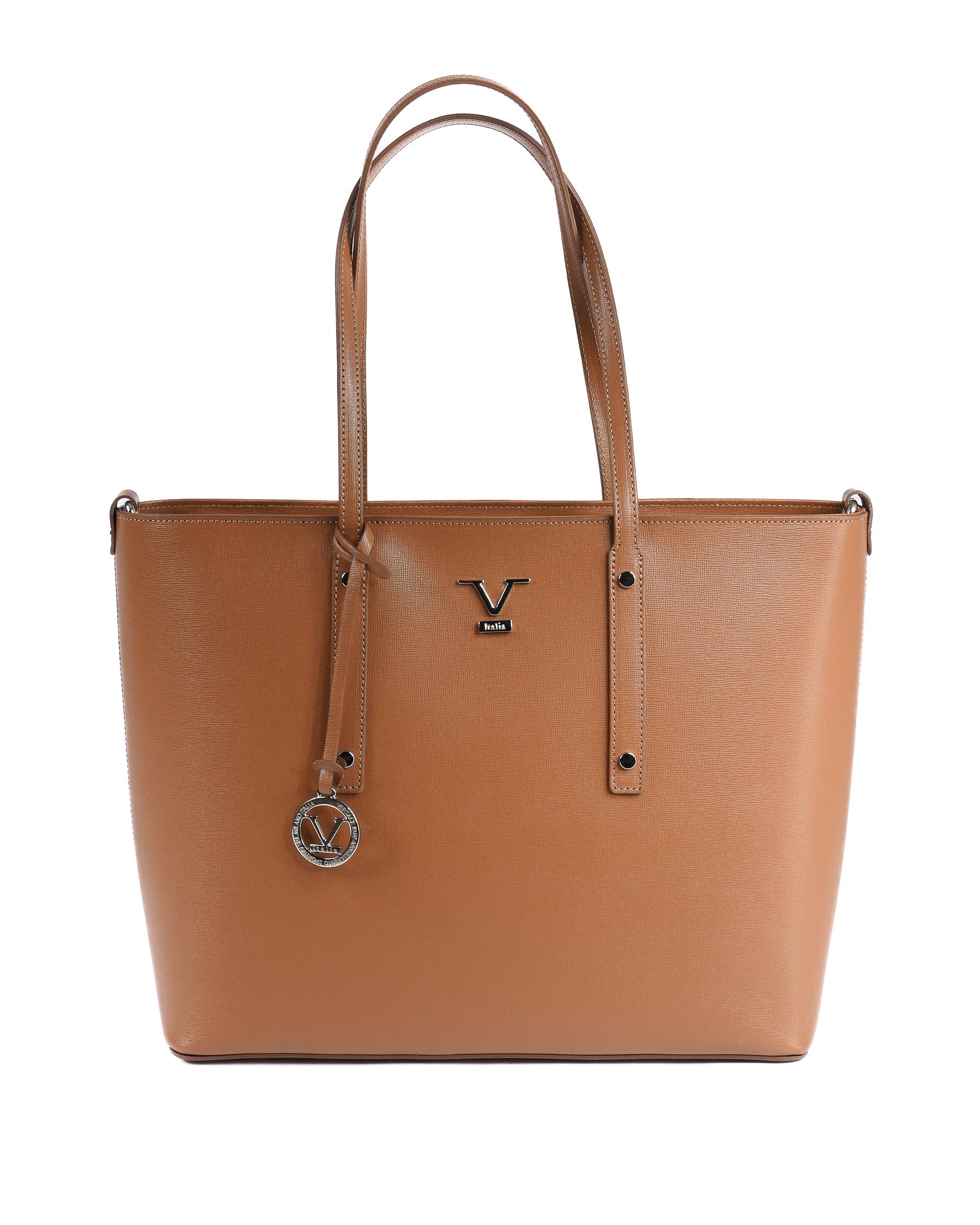 Borsa a Mano Donna V Italia CB1070 SAFFIANO CUOIO