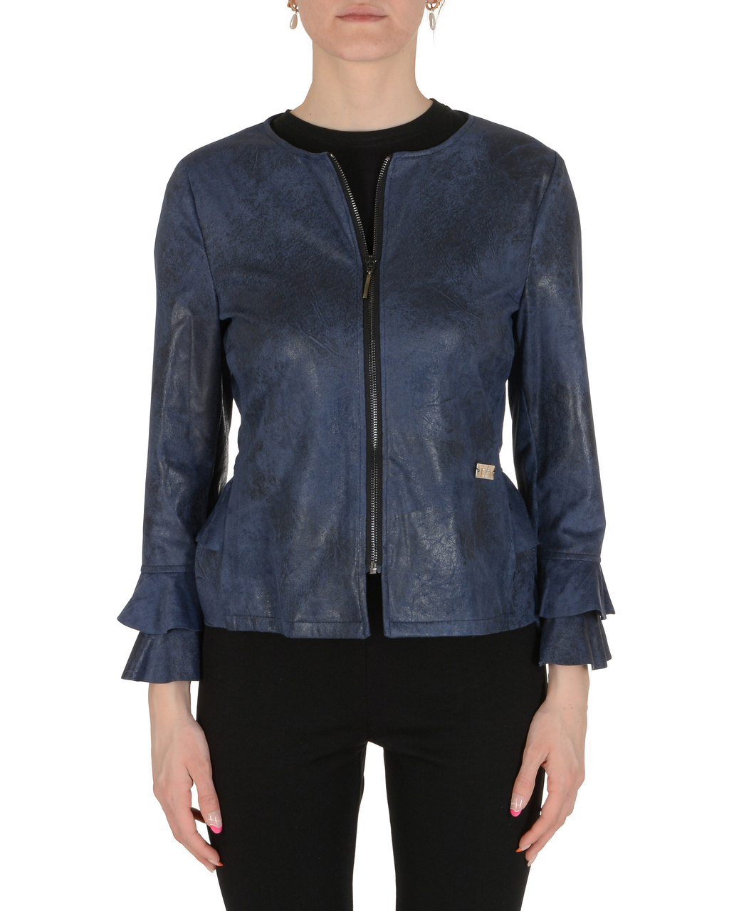19V69 Italia Giacca da donna blu navy FIORE BLU NAVY