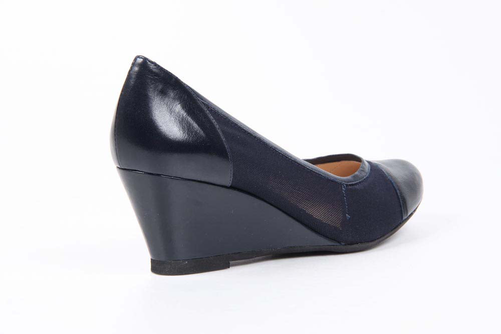 V 1969 Italia Womens Wedge Pump 4356 480 TES TES ELASTICO RETE BLU