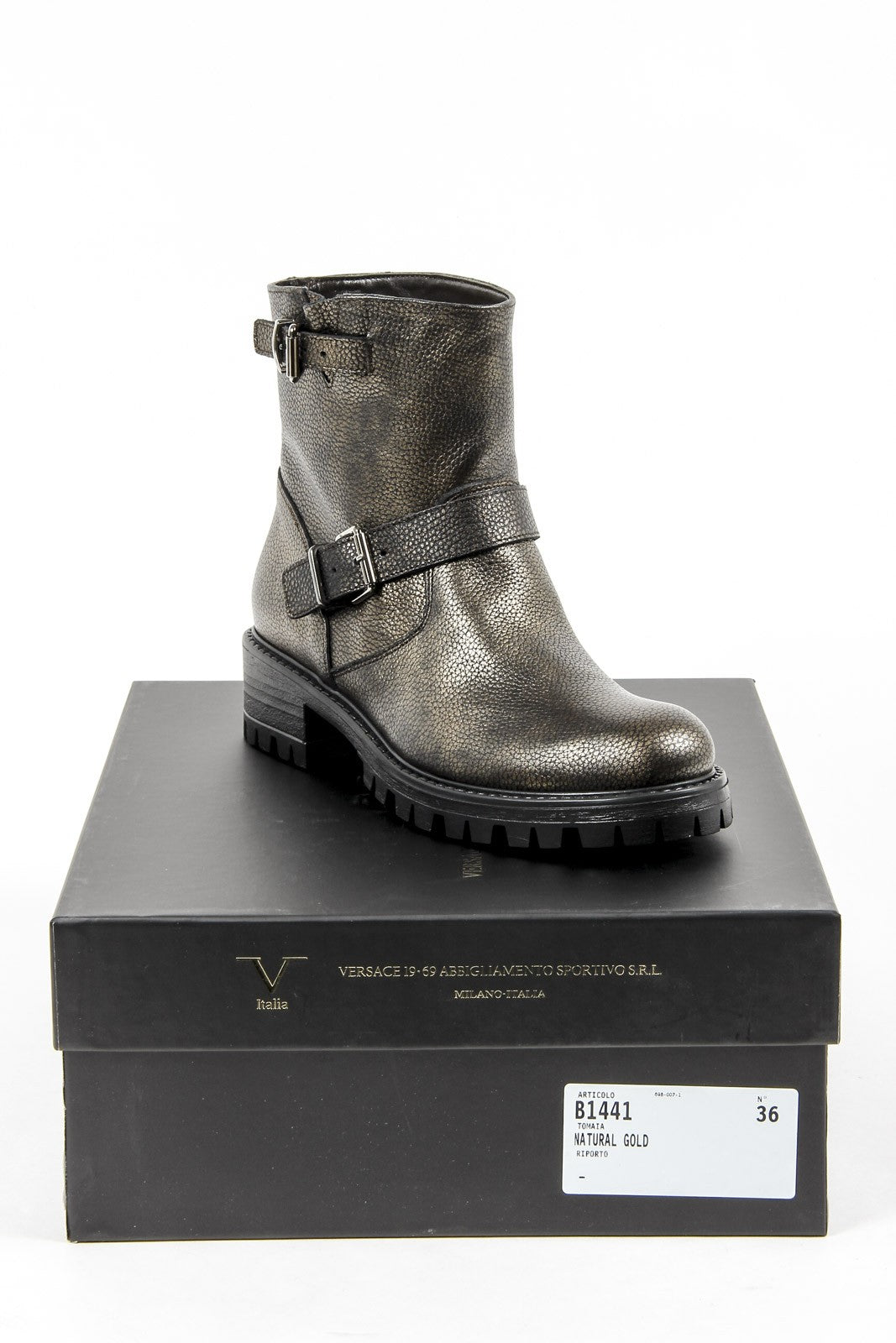V 1969 Italia Stivaletto da donna B1441 ORO NATURALE