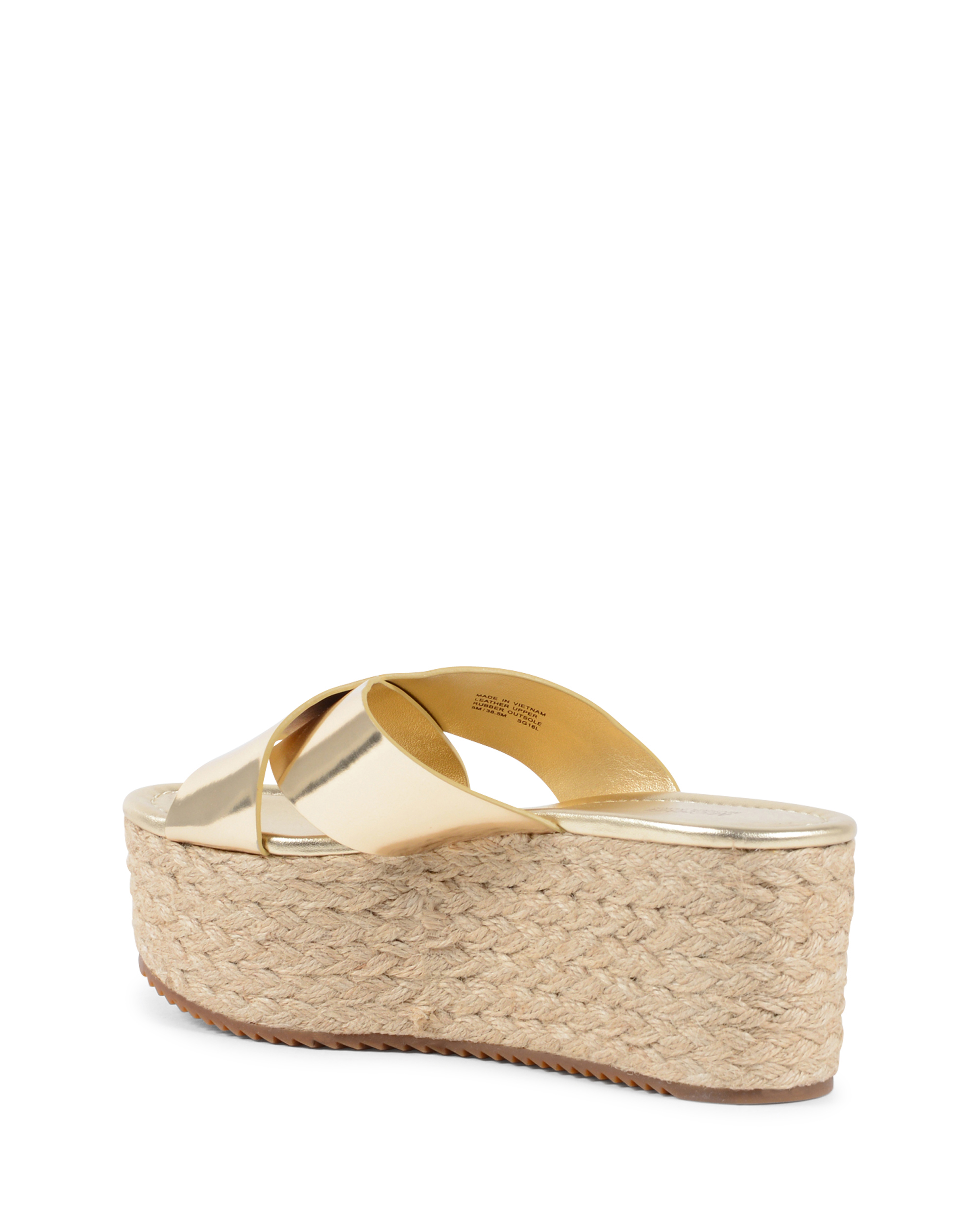 Sandalo con plateau da donna Michael Kors Oro VIVIANNA