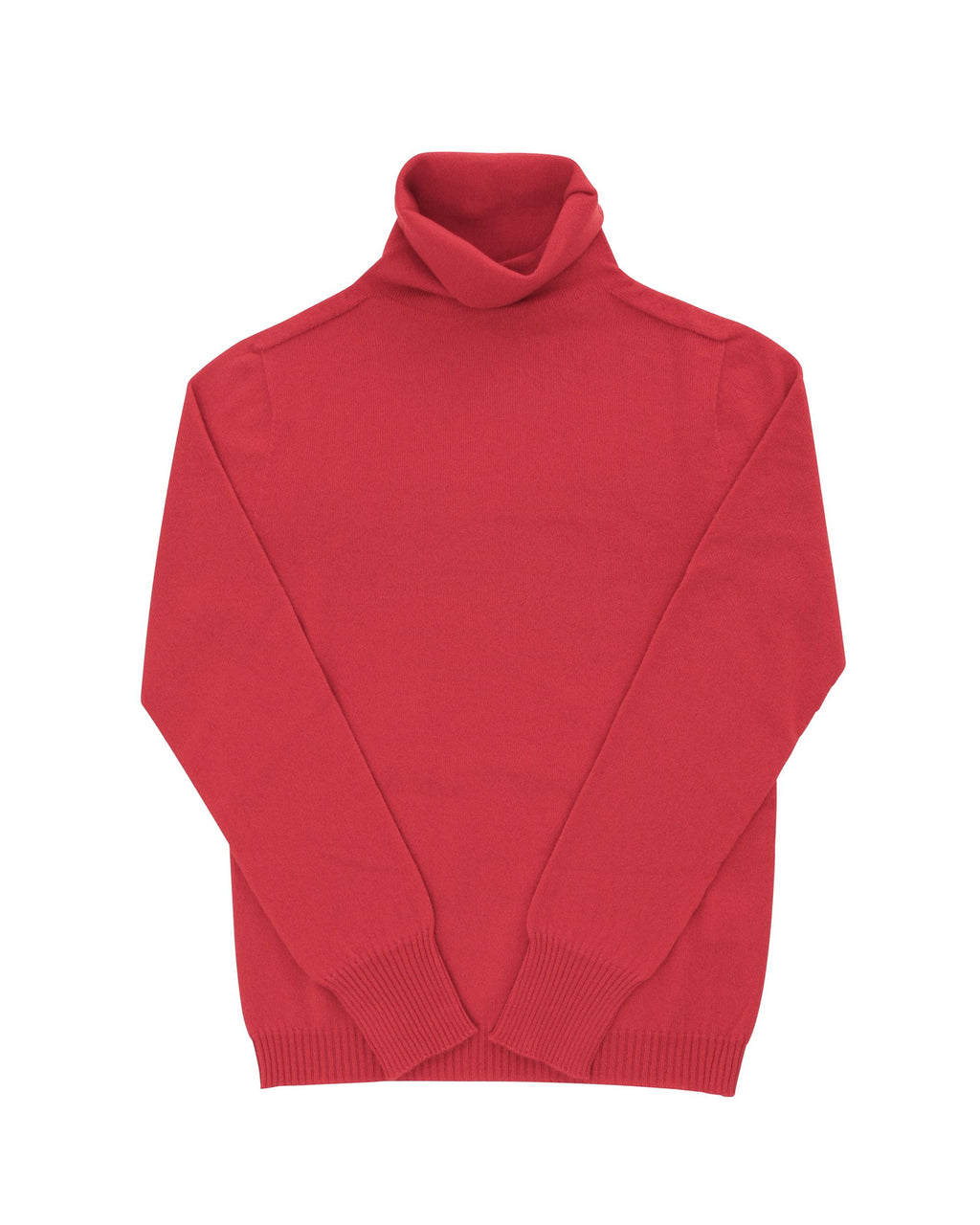 Maglione dolcevita da donna in cashmere Crown of Edinburgh COE 0023 ROSSO