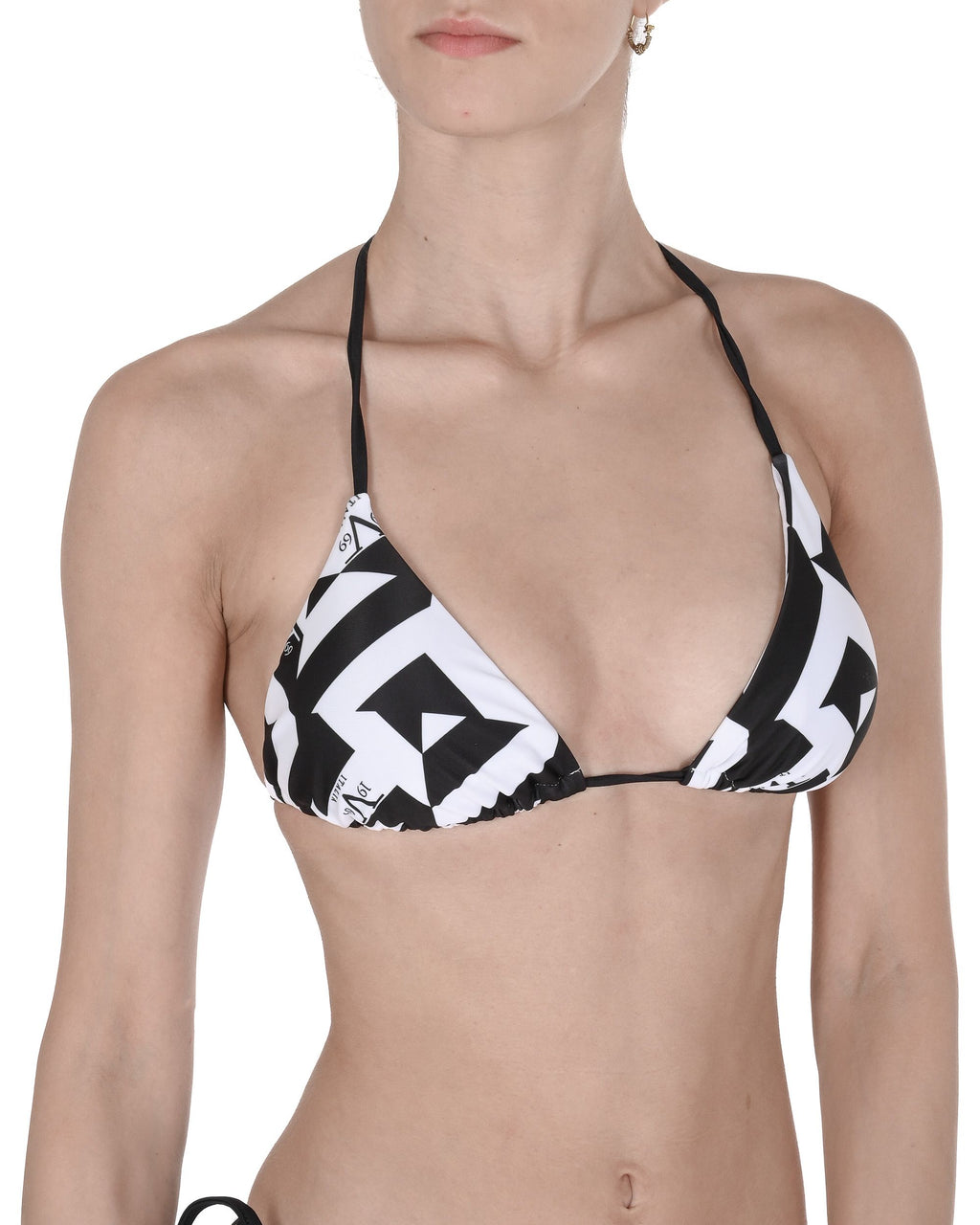 19V69 Italia Slip da bagno da donna VSC1WBT06 NERO BIANCO