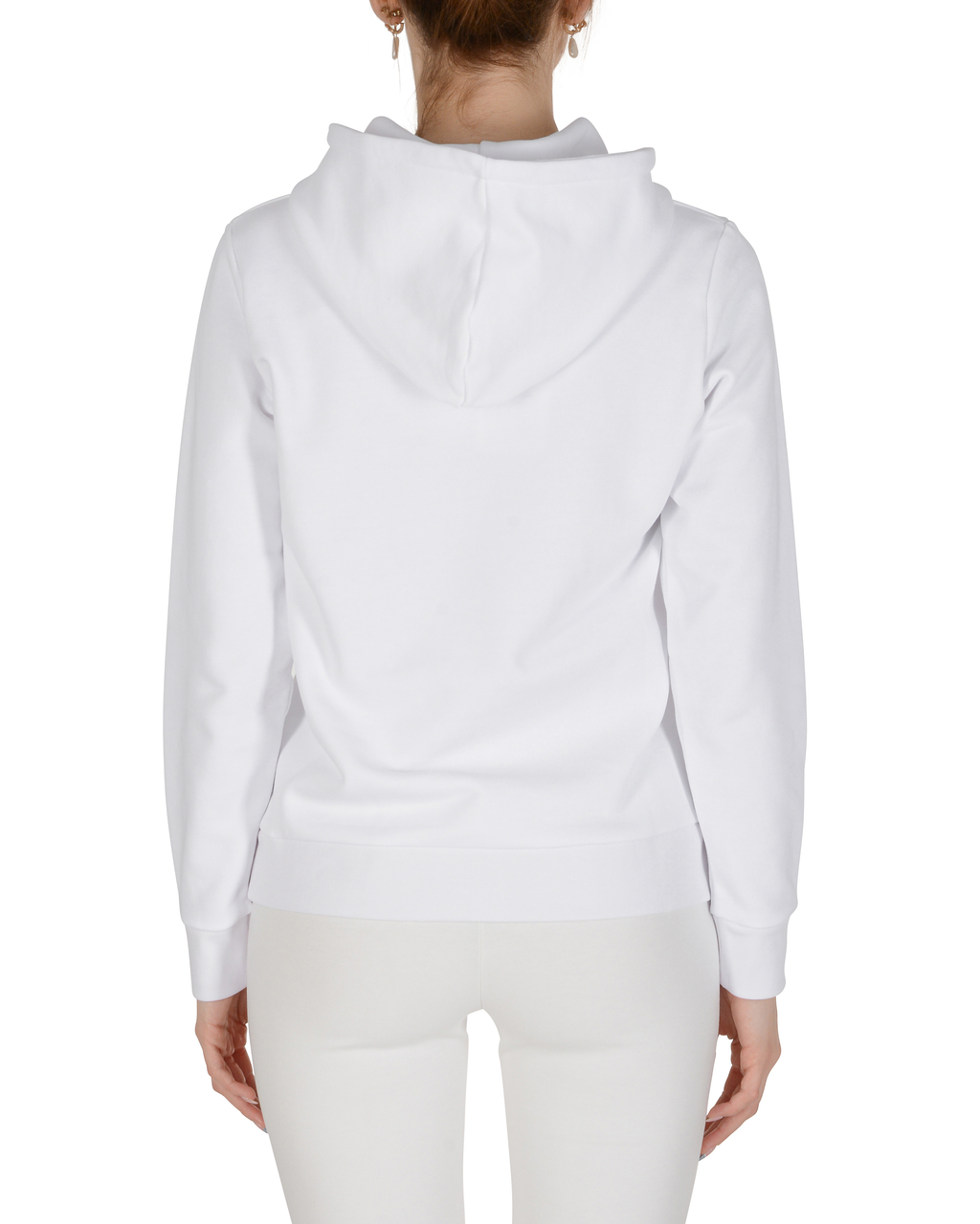 19V69 Italia Felpa con cappuccio da donna bianca ZEBIE WHITE