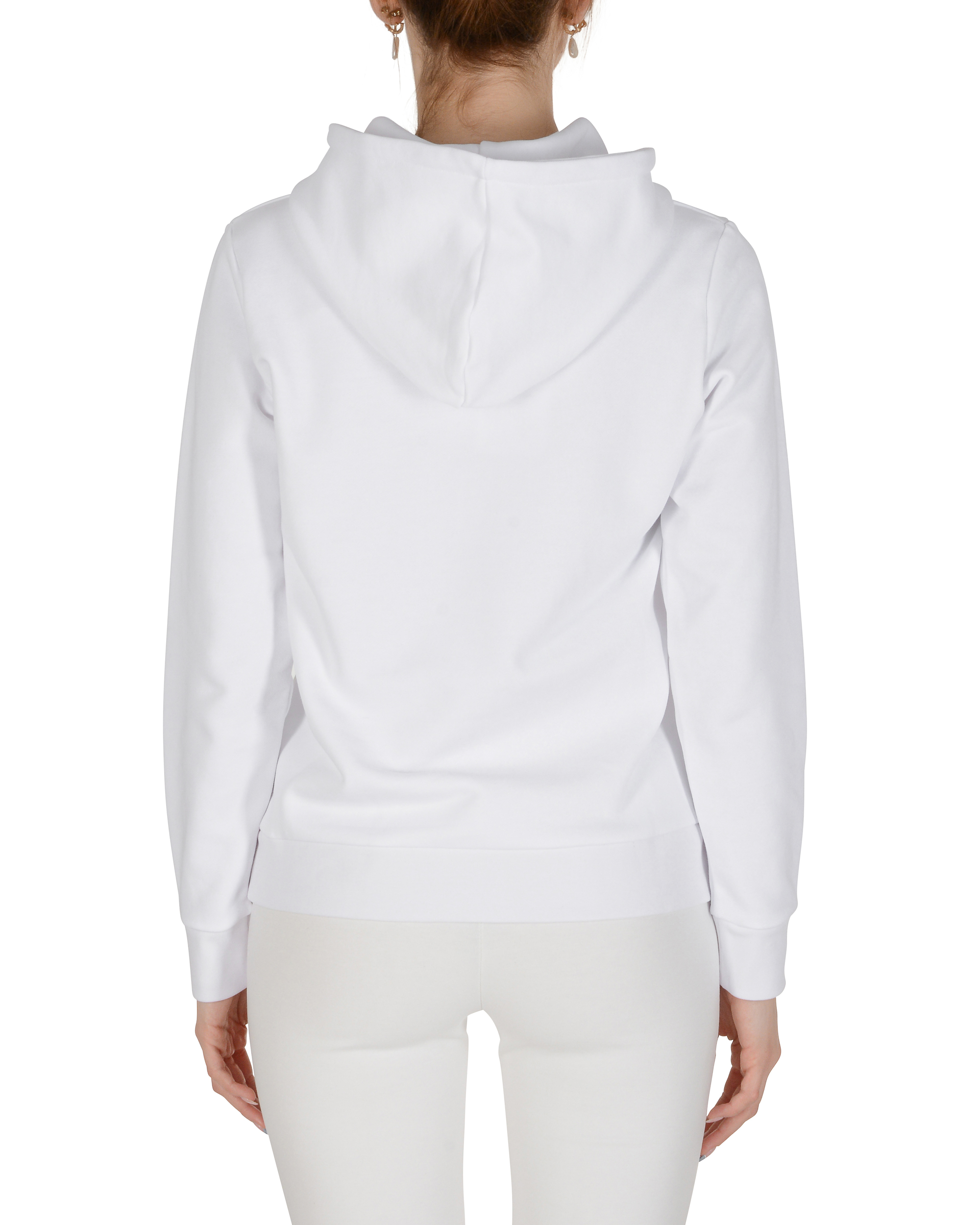 19V69 Italia Felpa con cappuccio da donna bianca ZEBIE WHITE