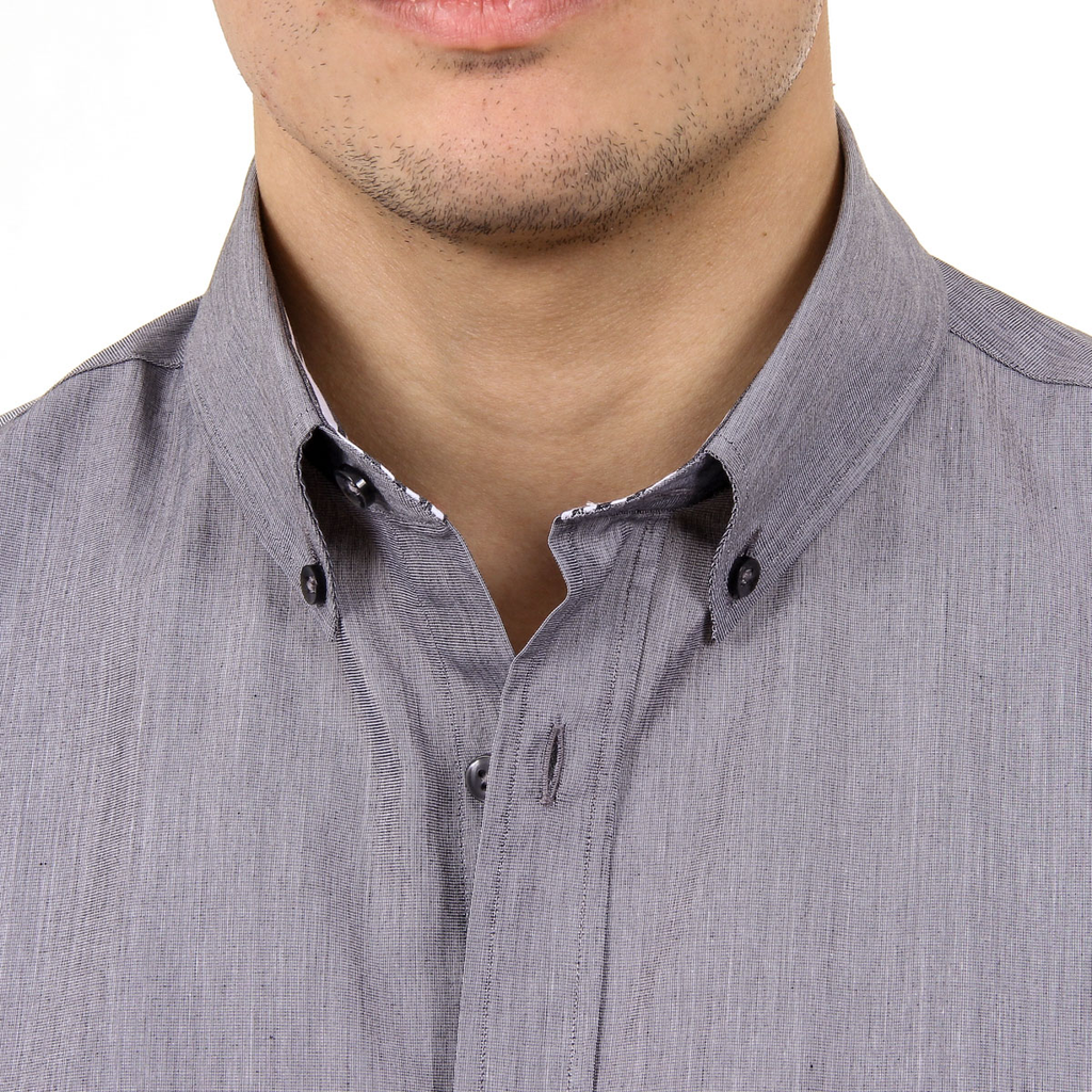 Camicia da uomo Ufford & Suffolk Polo Club USC02 B2 NERO