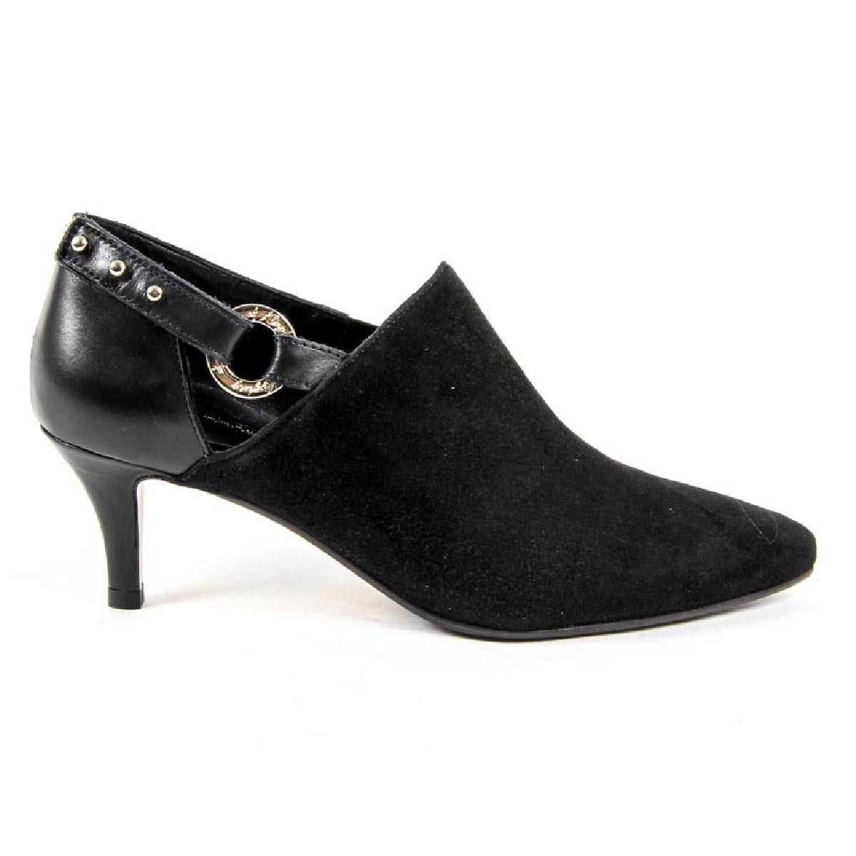 Scarpa con tacco da donna V 1969 Italia KATE CAMOSCIO NERO