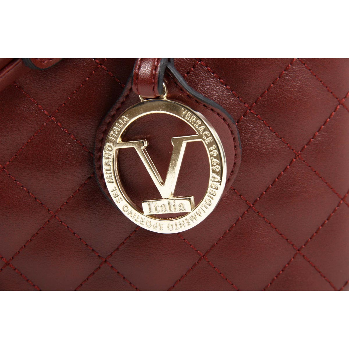 V 1969 Italia Borsa da donna VE03 CLARET RED