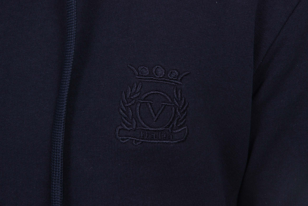 Felpa con cappuccio da uomo V 1969 Italia ART. 4467 BLU SCURO