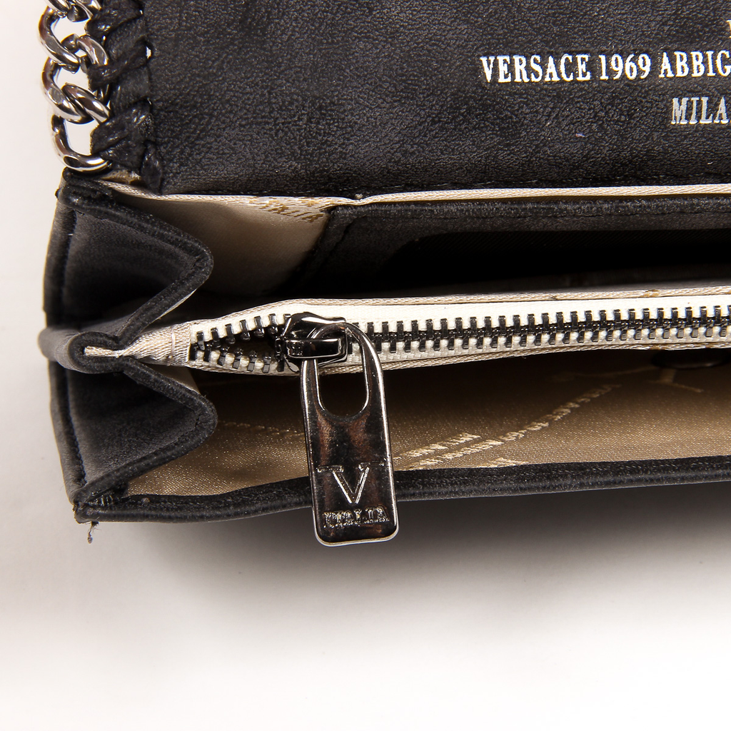 V 1969 Italia Borsa da donna nera VENUS