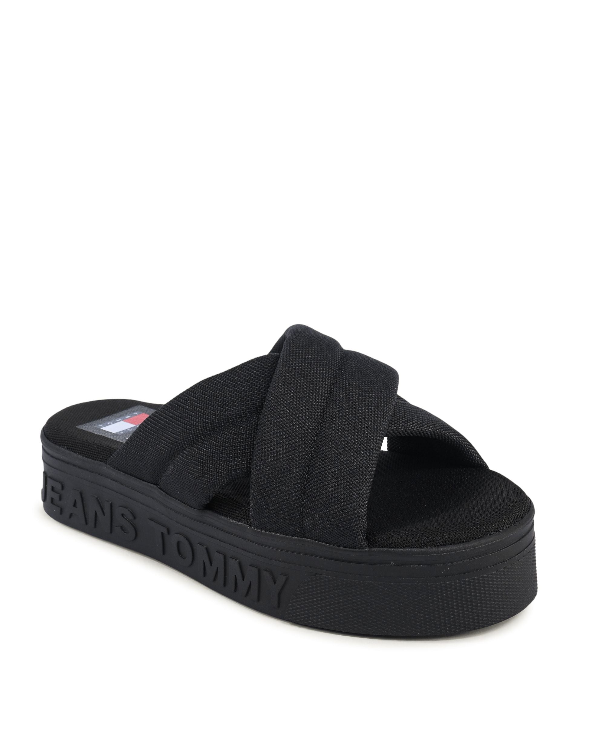 Sandalo da donna Tommy Hilfiger nero EN0EN02465BDS