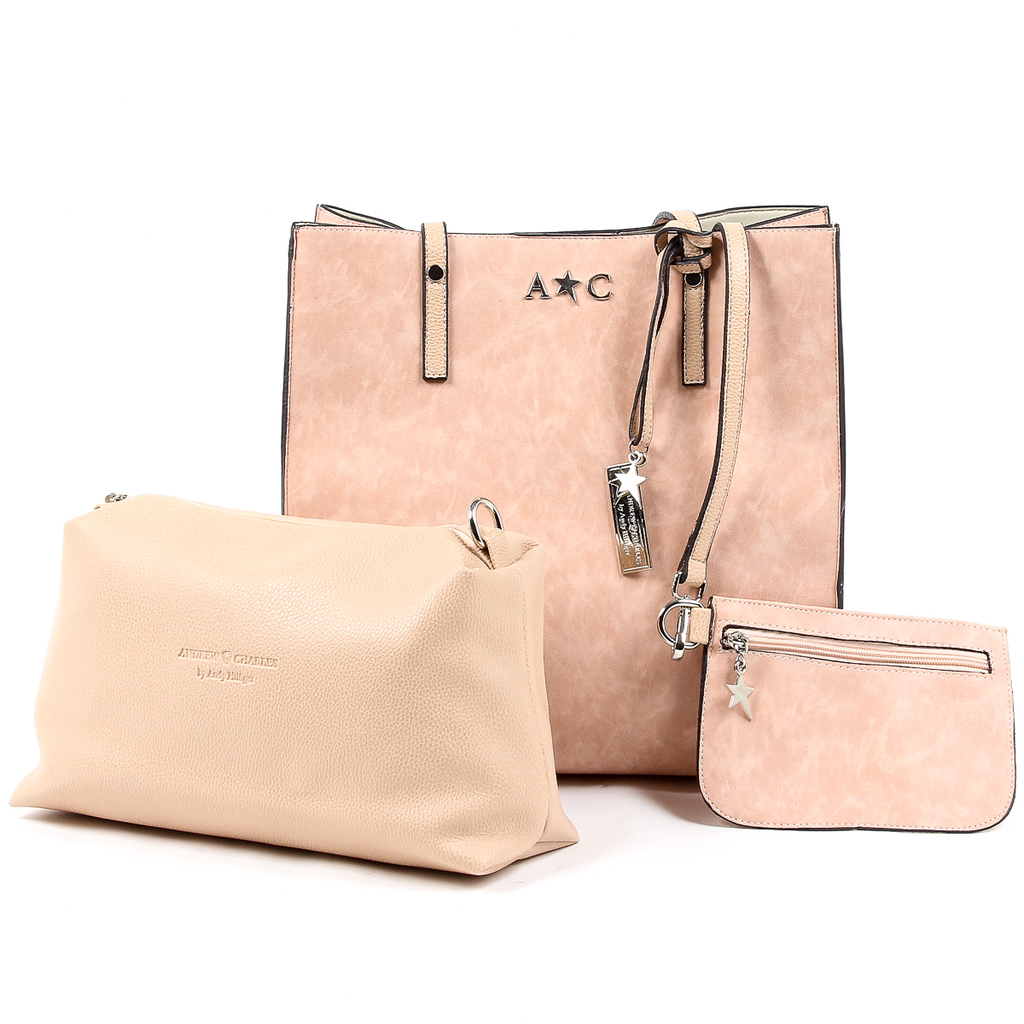 Borsa a mano da donna Andrew Charles Rosa SERINA