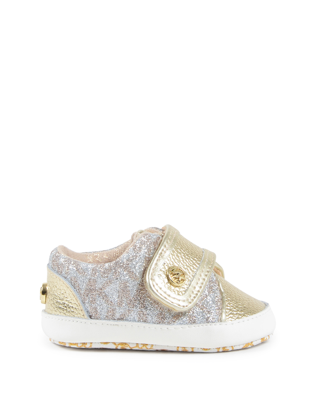 Michael Kors Sneaker Prewalker per ragazze color oro ZIA BABY SKIP GLD SLV
